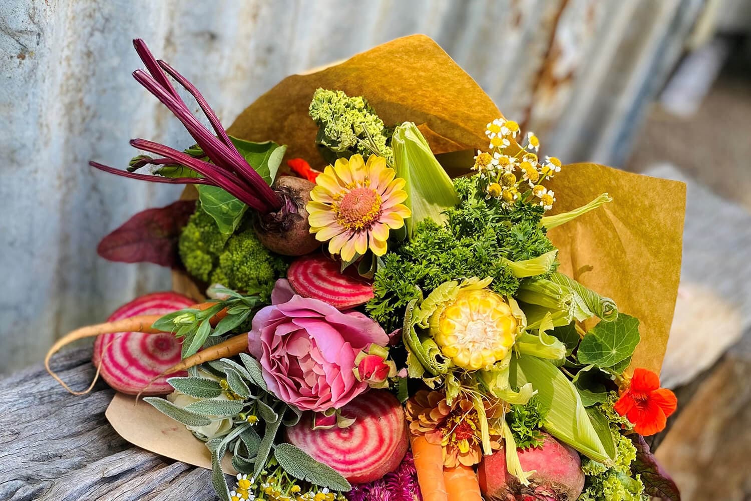 Make your own vegetable bouquet